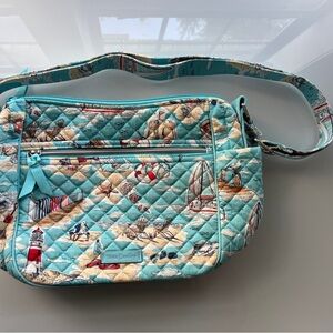 NWOT Vera Bradley On-The-Go Crossbody, paper store, exclusive beach toile